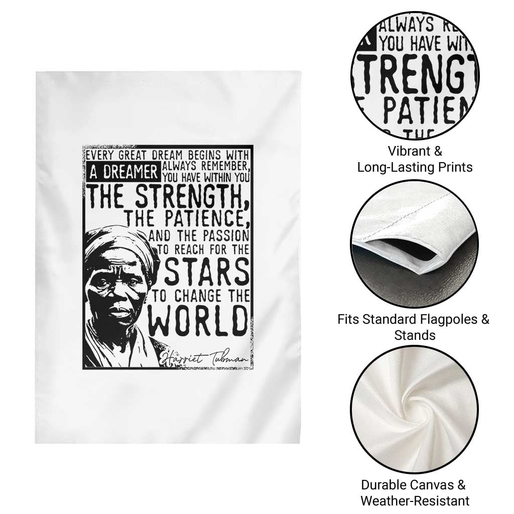 Harriet Tubman Quote Garden Flag Black Woman History Activist TS14 Print Your Wear
