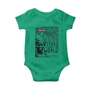 Harriet Tubman Quote Baby Onesie Black Woman History Activist TS14 Irish Green Print Your Wear
