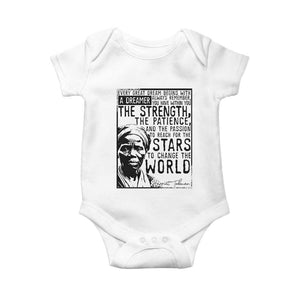 Harriet Tubman Quote Baby Onesie Black Woman History Activist TS14 White Print Your Wear