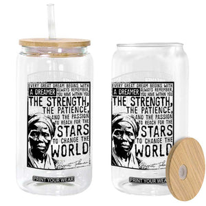 Harriet Tubman Quote Glass Can Black Woman History Activist TS14 Print Your Wear