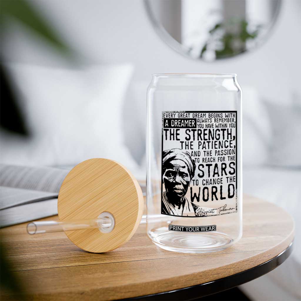 Harriet Tubman Quote Glass Can Black Woman History Activist TS14 Print Your Wear