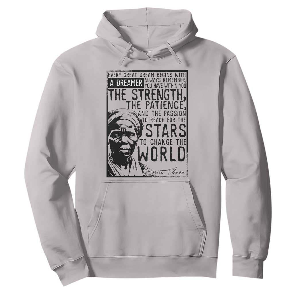 Harriet Tubman Quote Hoodie Black Woman History Activist TS14 Ice Gray Print Your Wear