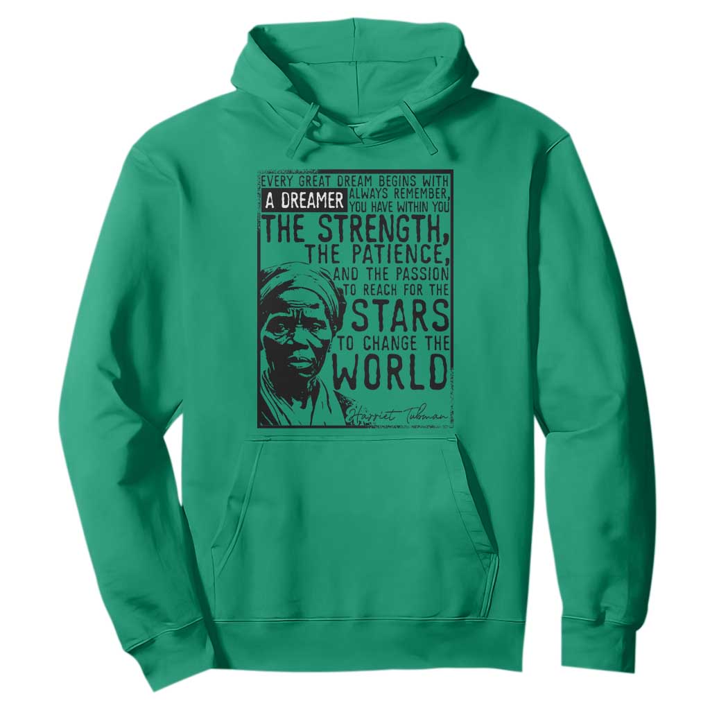 Harriet Tubman Quote Hoodie Black Woman History Activist TS14 Irish Green Print Your Wear