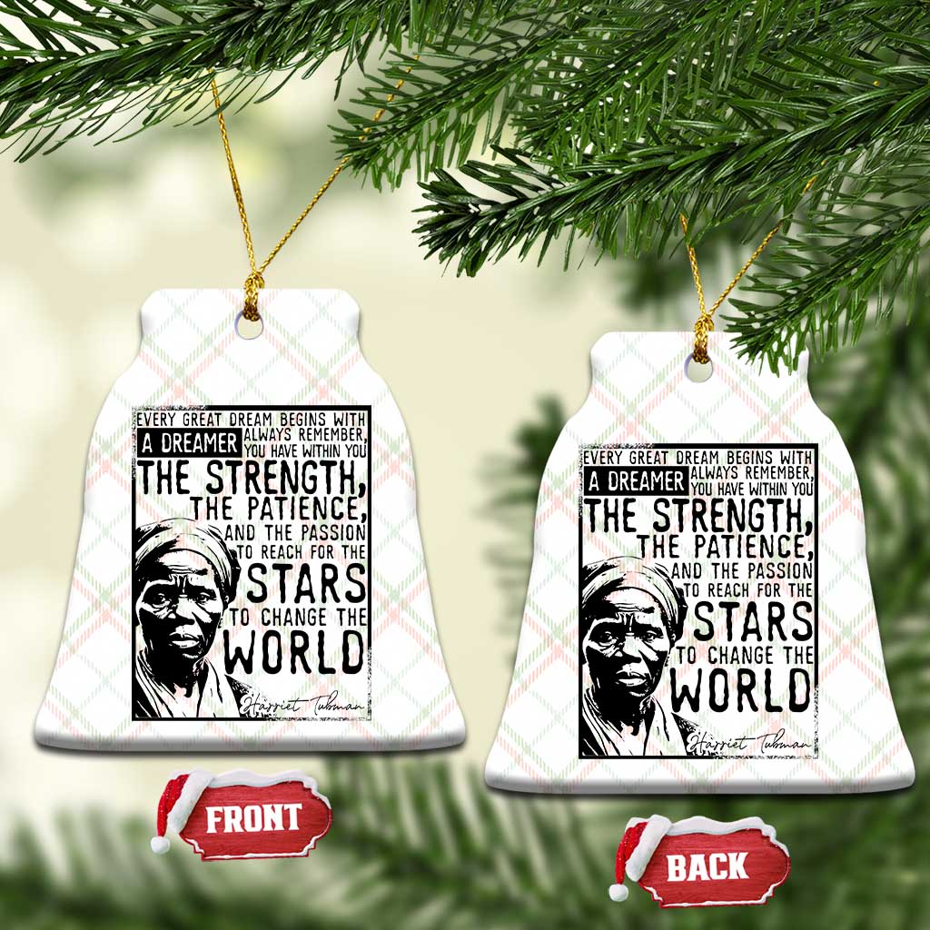Harriet Tubman Quote Ceramic Ornament Black Woman History Activist TS14 Print Your Wear