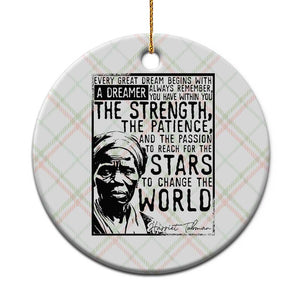 Harriet Tubman Quote Ceramic Ornament Black Woman History Activist TS14 1pc Christmas Plaid Print Your Wear