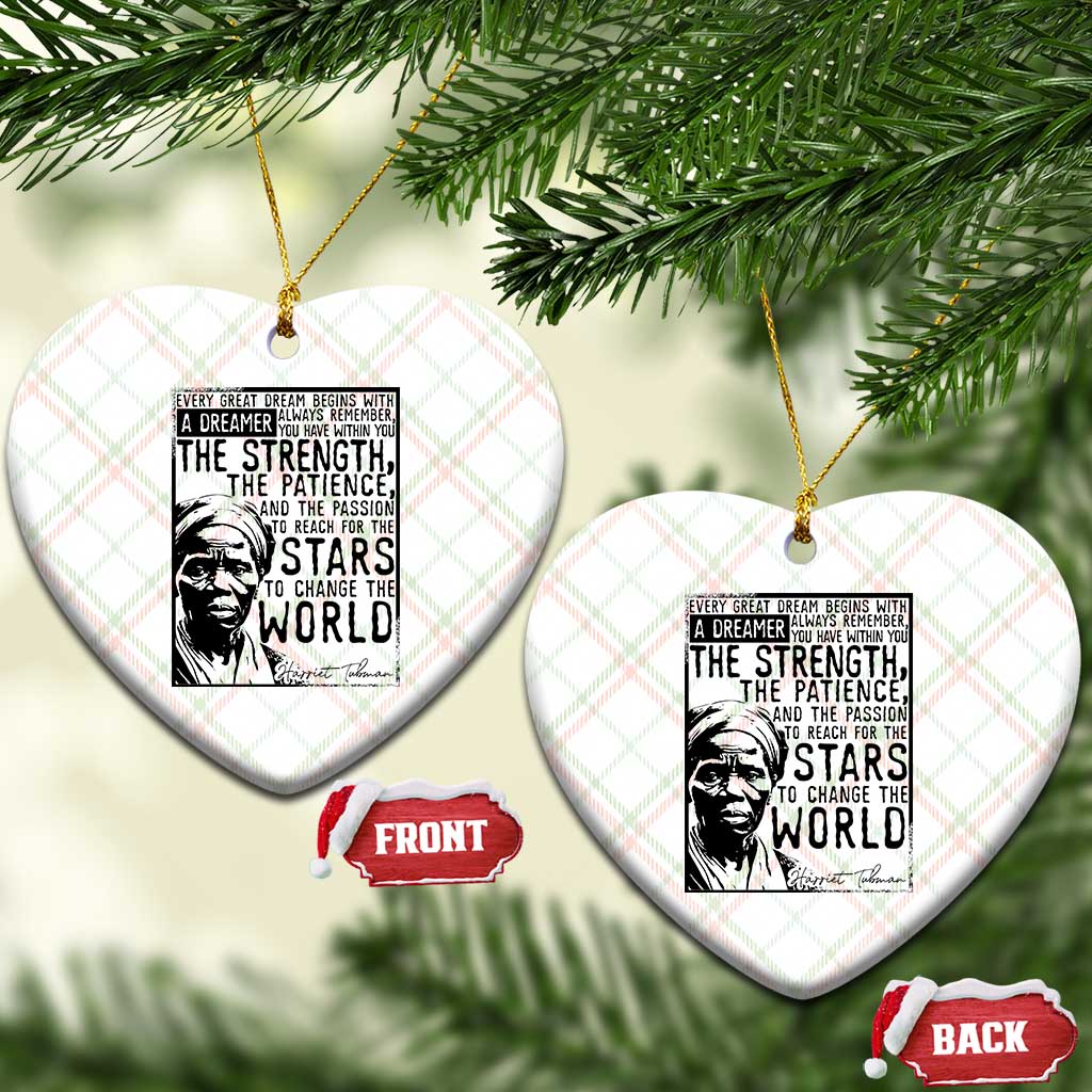 Harriet Tubman Quote Ceramic Ornament Black Woman History Activist TS14 Print Your Wear