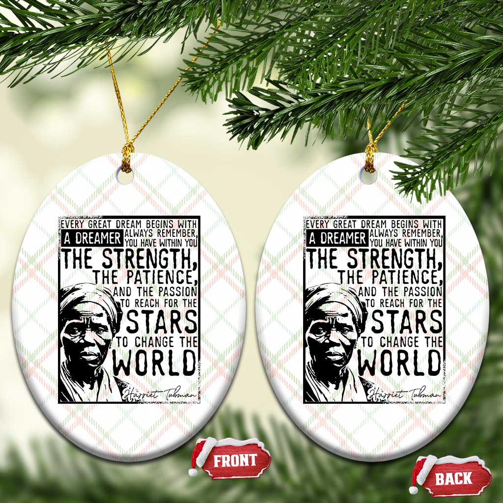 Harriet Tubman Quote Ceramic Ornament Black Woman History Activist TS14 Print Your Wear