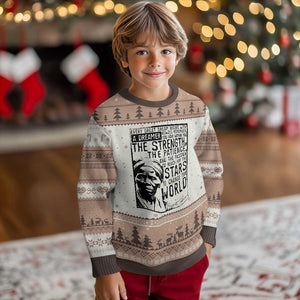 Harriet Tubman Quote Ugly Christmas Sweater Black Woman History Activist TS14 Mocha Mousse Print Your Wear