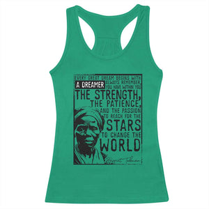 Harriet Tubman Quote Racerback Tank Top Black Woman History Activist TS14 Irish Green Print Your Wear