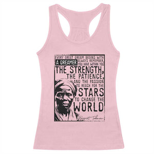 Harriet Tubman Quote Racerback Tank Top Black Woman History Activist TS14 Light Pink Print Your Wear