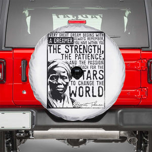 Harriet Tubman Quote Spare Tire Cover Black Woman History Activist TS14 White Print Your Wear