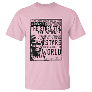 Harriet Tubman Quote T Shirt Black Woman History Activist TS14 Light Pink Print Your Wear