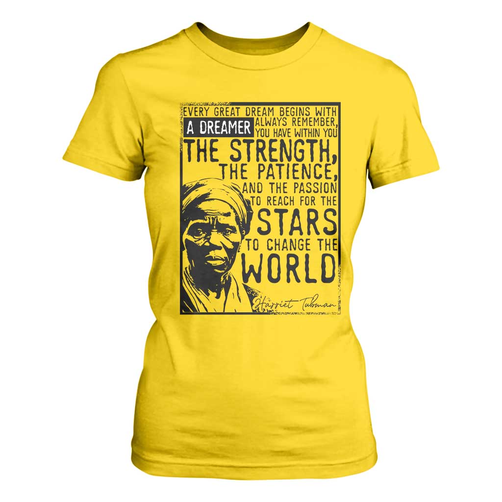 Harriet Tubman Quote T Shirt For Women Black Woman History Activist TS14 Daisy Print Your Wear