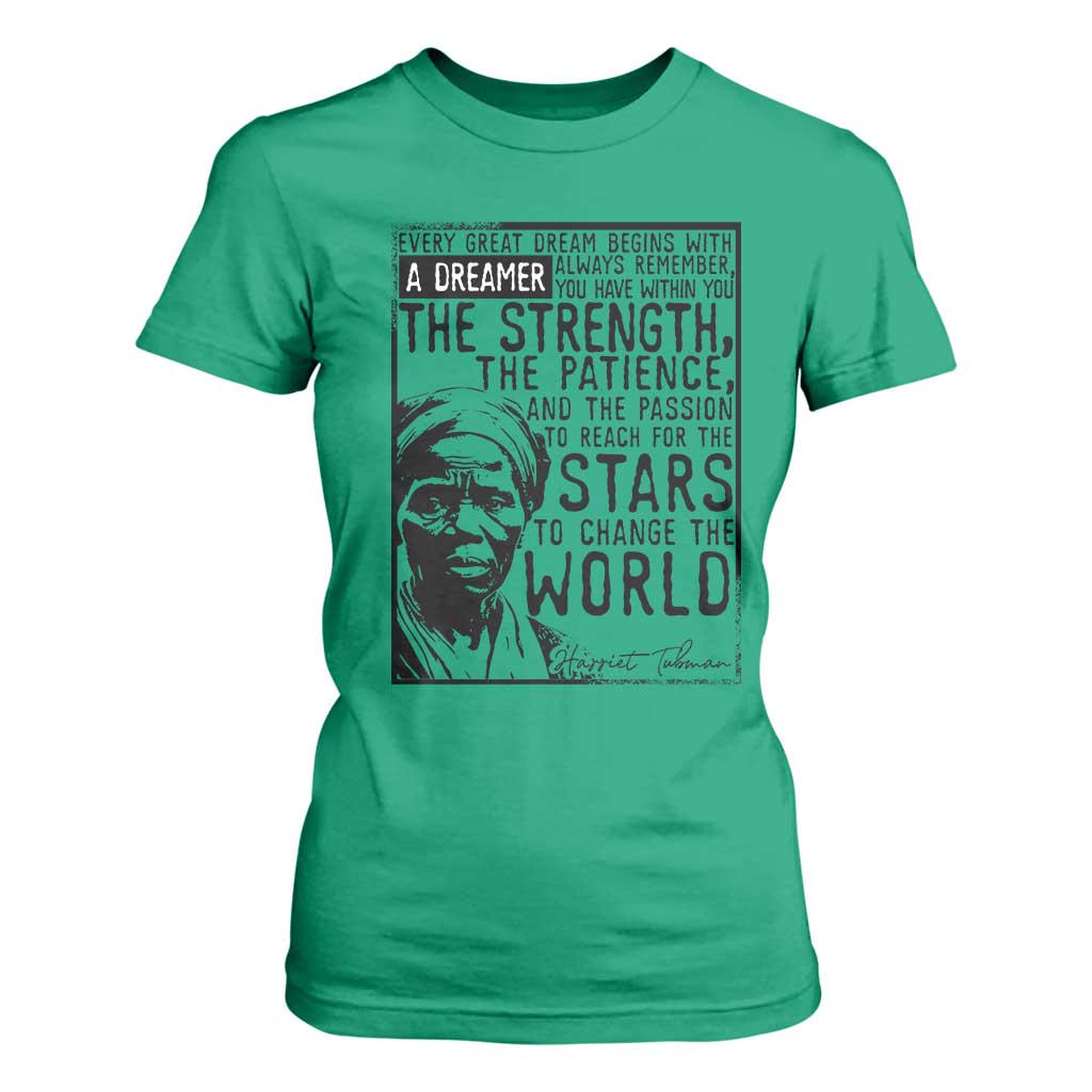 Harriet Tubman Quote T Shirt For Women Black Woman History Activist TS14 Irish Green Print Your Wear