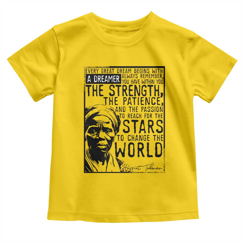 Harriet Tubman Quote Toddler T Shirt Black Woman History Activist TS14 Daisy Print Your Wear