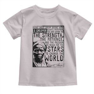 Harriet Tubman Quote Toddler T Shirt Black Woman History Activist TS14 Ice Gray Print Your Wear