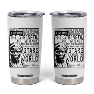 Harriet Tubman Quote Tumbler Cup Black Woman History Activist TS14 White Print Your Wear