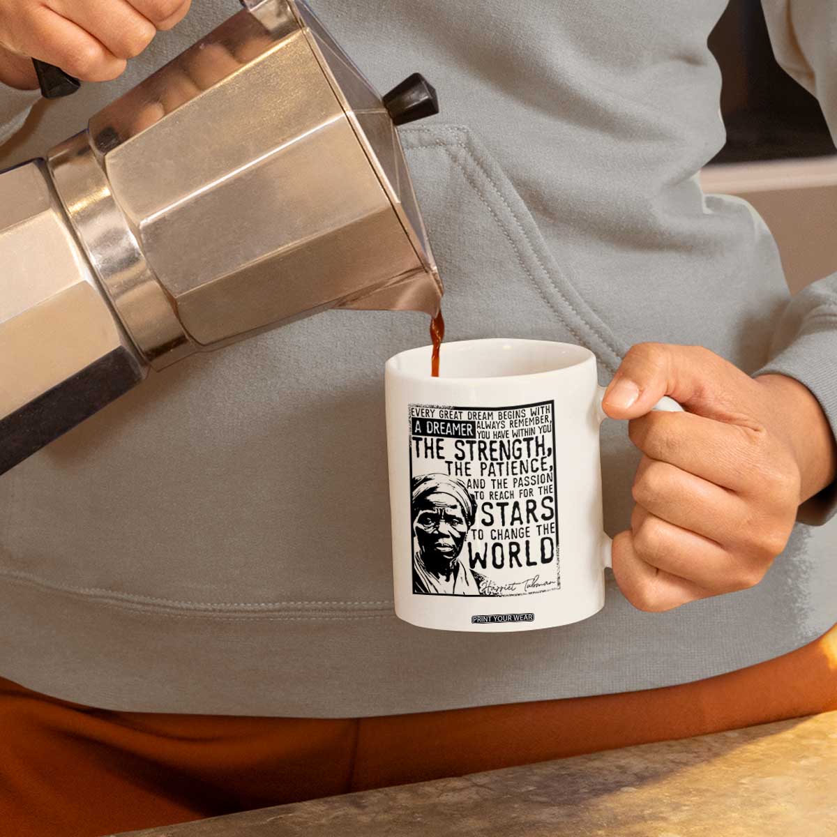 Harriet Tubman Quote Coffee Mug Black Woman History Activist TS14 Print Your Wear