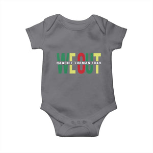 Harriet Tubman Quote Baby Onesie Black Woman American History Activist TS14 Charcoal Print Your Wear