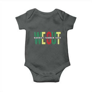 Harriet Tubman Quote Baby Onesie Black Woman American History Activist TS14 Dark Heather Print Your Wear