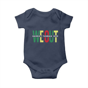 Harriet Tubman Quote Baby Onesie Black Woman American History Activist TS14 Navy Print Your Wear