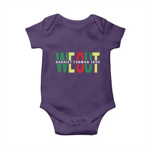 Harriet Tubman Quote Baby Onesie Black Woman American History Activist TS14 Purple Print Your Wear