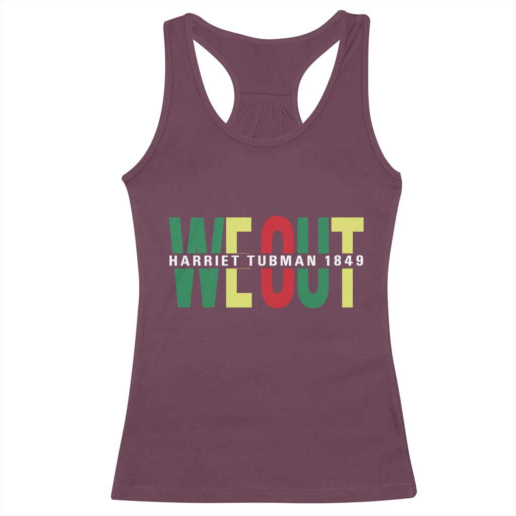 Harriet Tubman Quote Racerback Tank Top Black Woman American History Activist TS14 Maroon Print Your Wear