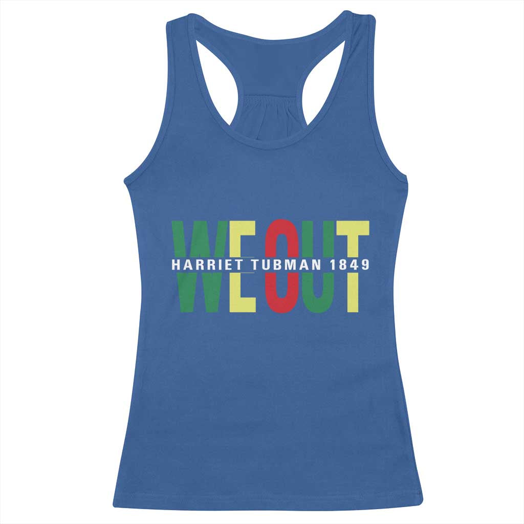 Harriet Tubman Quote Racerback Tank Top Black Woman American History Activist TS14 Royal Blue Print Your Wear