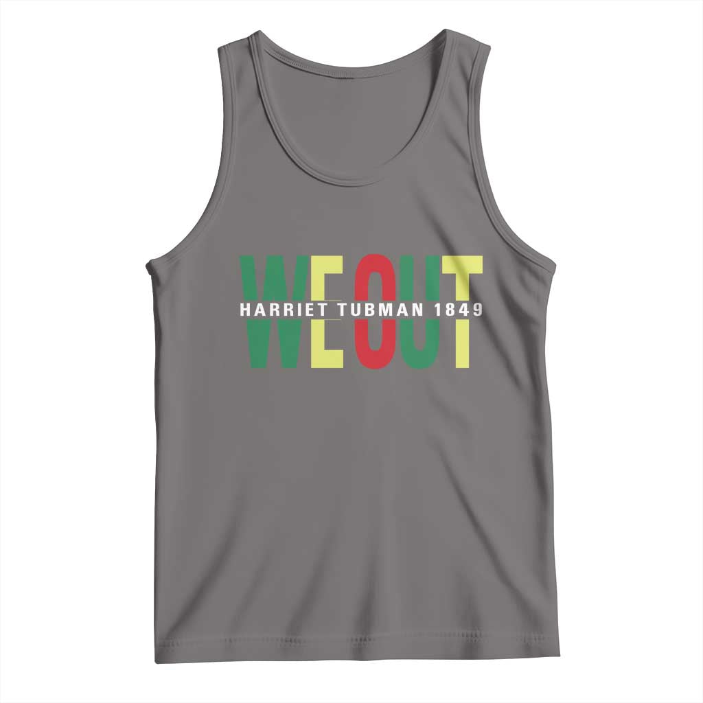 Harriet Tubman Quote Tank Top Black Woman American History Activist TS14 Deep Heather Print Your Wear