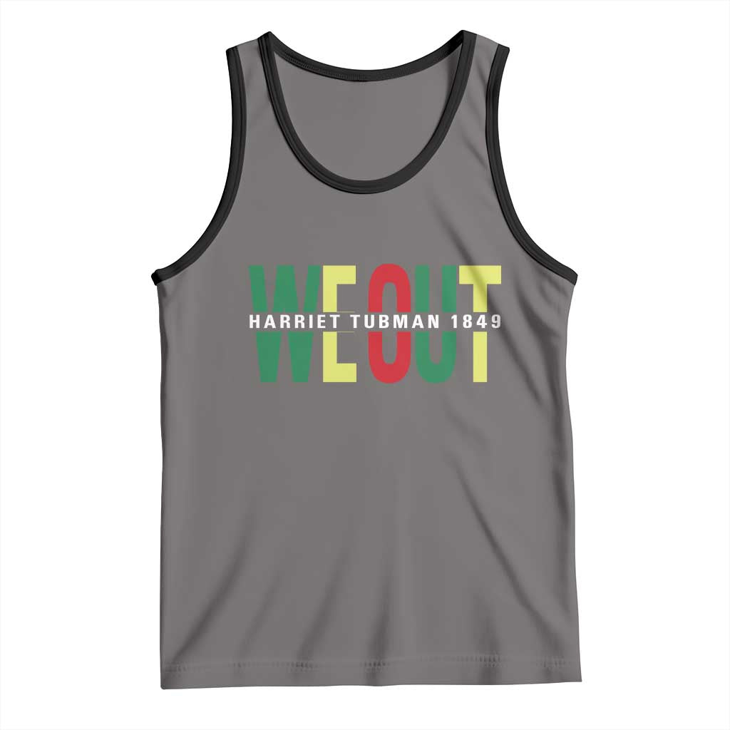 Harriet Tubman Quote Tank Top Black Woman American History Activist TS14 Deep Heather Black Print Your Wear