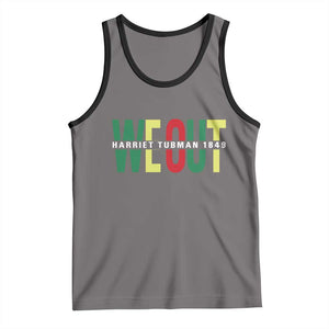 Harriet Tubman Quote Tank Top Black Woman American History Activist TS14 Deep Heather Black Print Your Wear