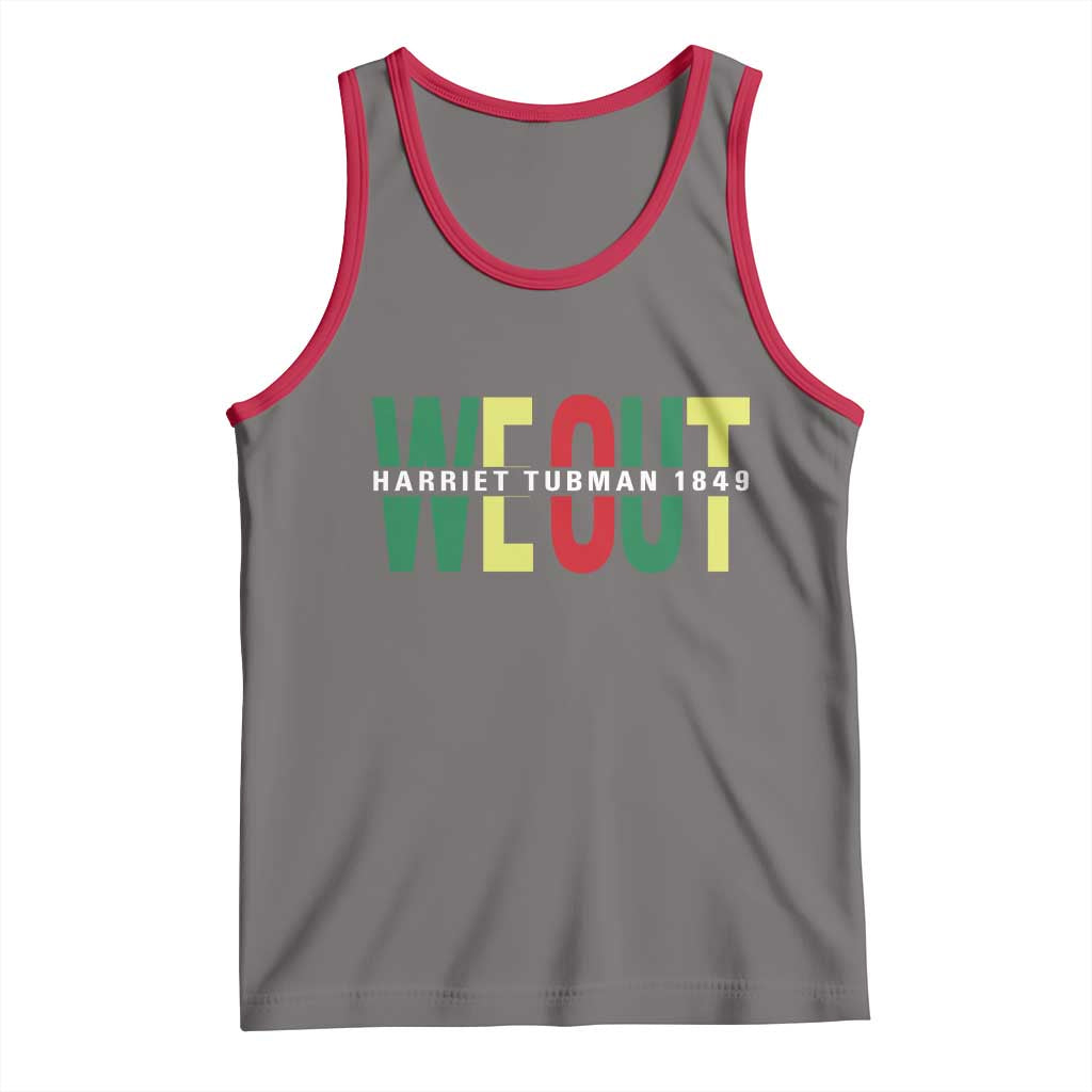 Harriet Tubman Quote Tank Top Black Woman American History Activist TS14 Deep Heather Red Print Your Wear