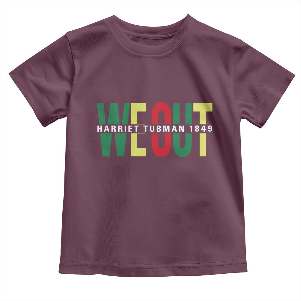 Harriet Tubman Quote Toddler T Shirt Black Woman American History Activist TS14 Maroon Print Your Wear