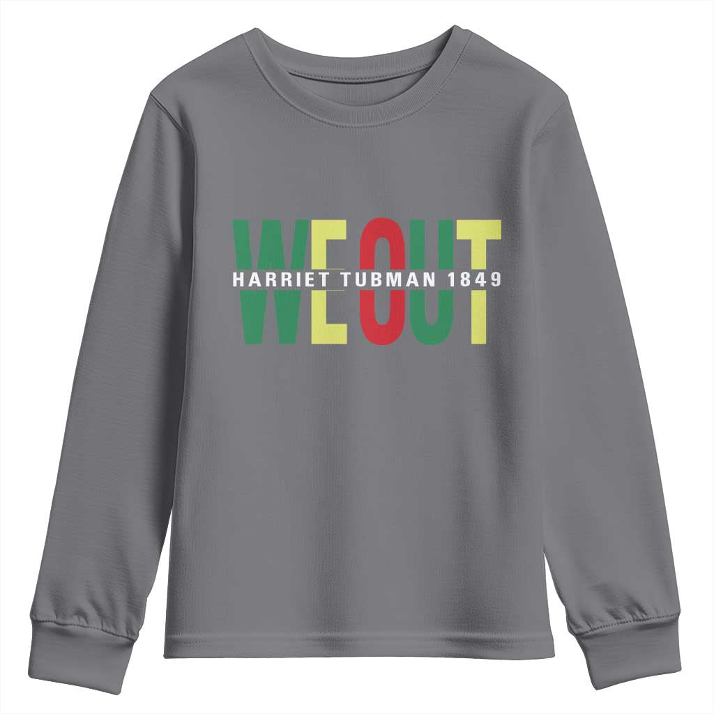 Harriet Tubman Quote Youth Sweatshirt Black Woman American History Activist TS14 Charcoal Print Your Wear