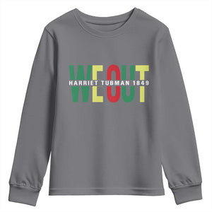 Harriet Tubman Quote Youth Sweatshirt Black Woman American History Activist TS14 Charcoal Print Your Wear