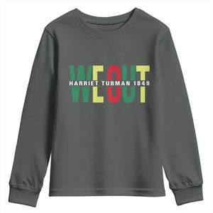 Harriet Tubman Quote Youth Sweatshirt Black Woman American History Activist TS14 Dark Heather Print Your Wear