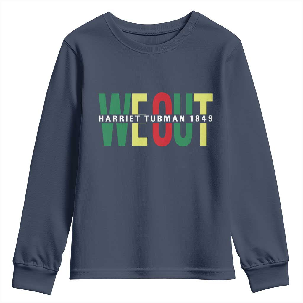 Harriet Tubman Quote Youth Sweatshirt Black Woman American History Activist TS14 Navy Print Your Wear