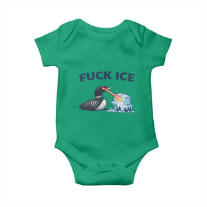 Minnesota Anti ICE Immigration Protest Ladies Baby Onesie Fuck Ice TS14 Irish Green Print Your Wear
