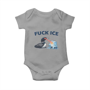 Minnesota Anti ICE Immigration Protest Ladies Baby Onesie Fuck Ice TS14 Sport Gray Print Your Wear