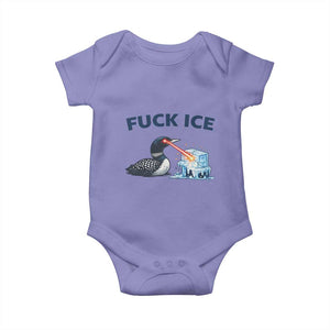 Minnesota Anti ICE Immigration Protest Ladies Baby Onesie Fuck Ice TS14 Violet Print Your Wear