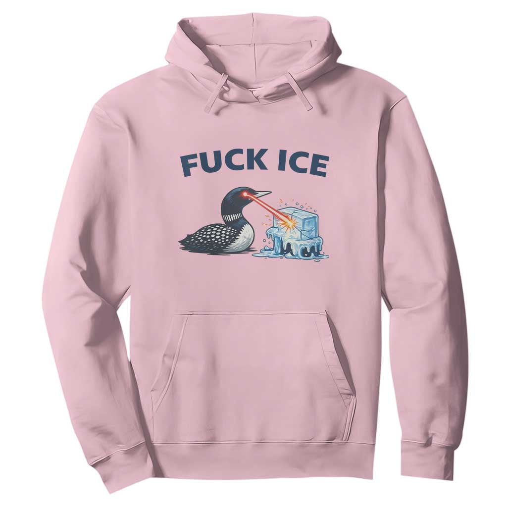 Minnesota Anti ICE Immigration Protest Ladies Hoodie Fuck Ice TS14 Light Pink Print Your Wear