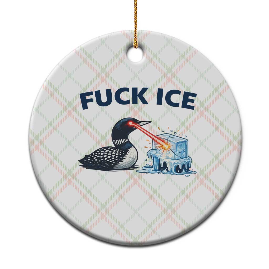 Minnesota Anti ICE Immigration Protest Ladies Ceramic Ornament Fuck Ice TS14 1pc Christmas Plaid Print Your Wear