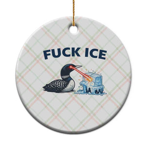 Minnesota Anti ICE Immigration Protest Ladies Ceramic Ornament Fuck Ice TS14 1pc Christmas Plaid Print Your Wear