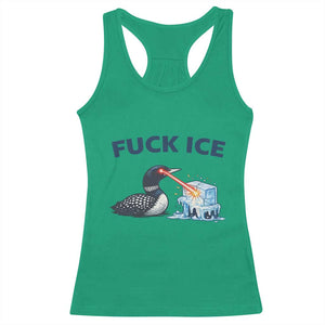 Minnesota Anti ICE Immigration Protest Ladies Racerback Tank Top Fuck Ice TS14 Irish Green Print Your Wear