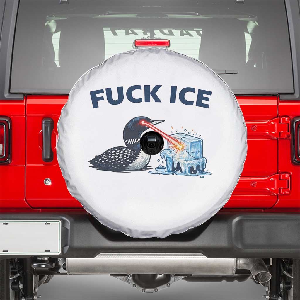 Minnesota Anti ICE Immigration Protest Ladies Spare Tire Cover Fuck Ice TS14 Black Print Your Wear