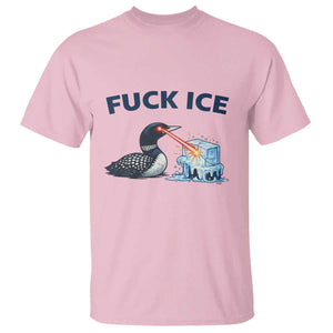Minnesota Anti ICE Immigration Protest Ladies T Shirt Fuck Ice TS14 Light Pink Print Your Wear