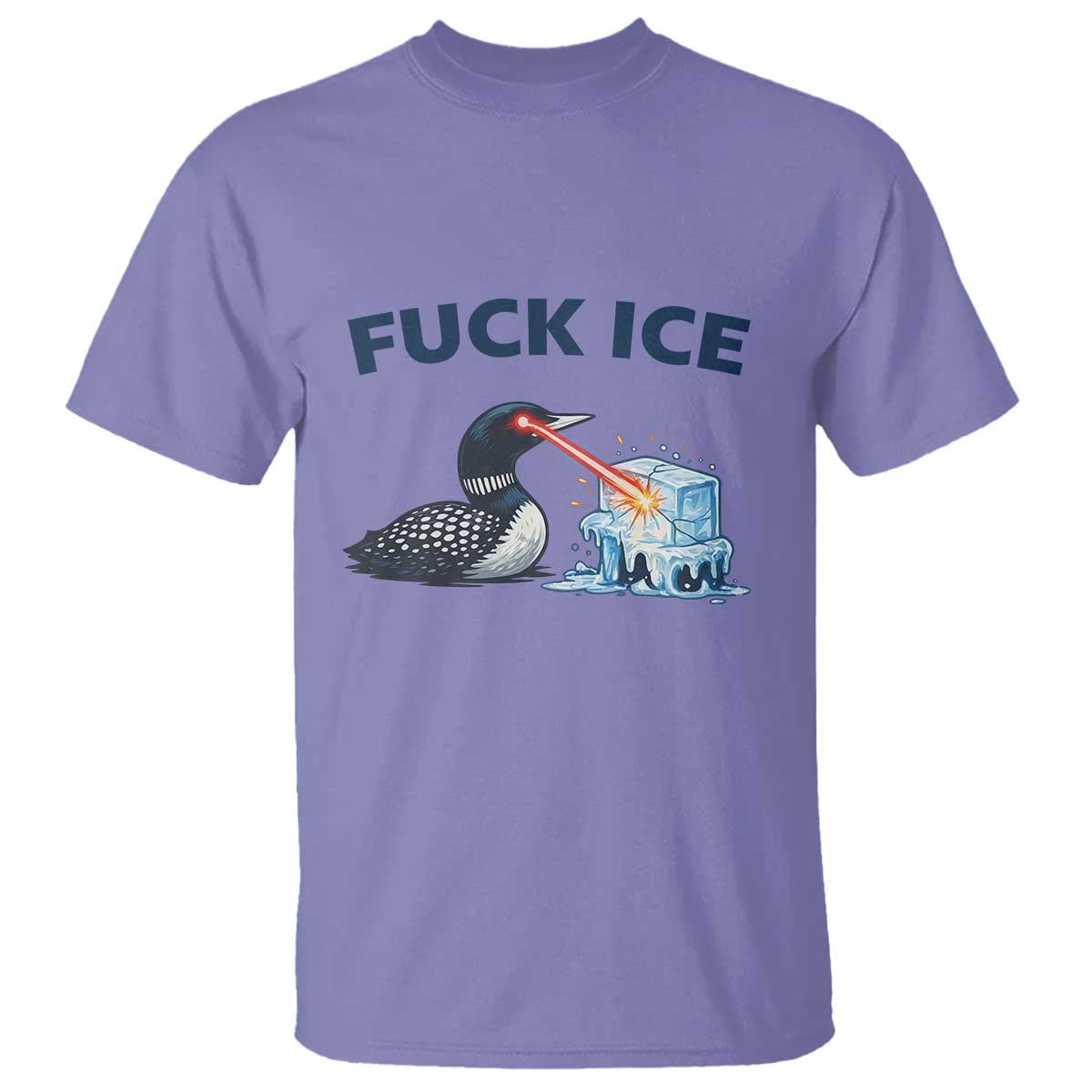 Minnesota Anti ICE Immigration Protest Ladies T Shirt Fuck Ice TS14 Violet Print Your Wear
