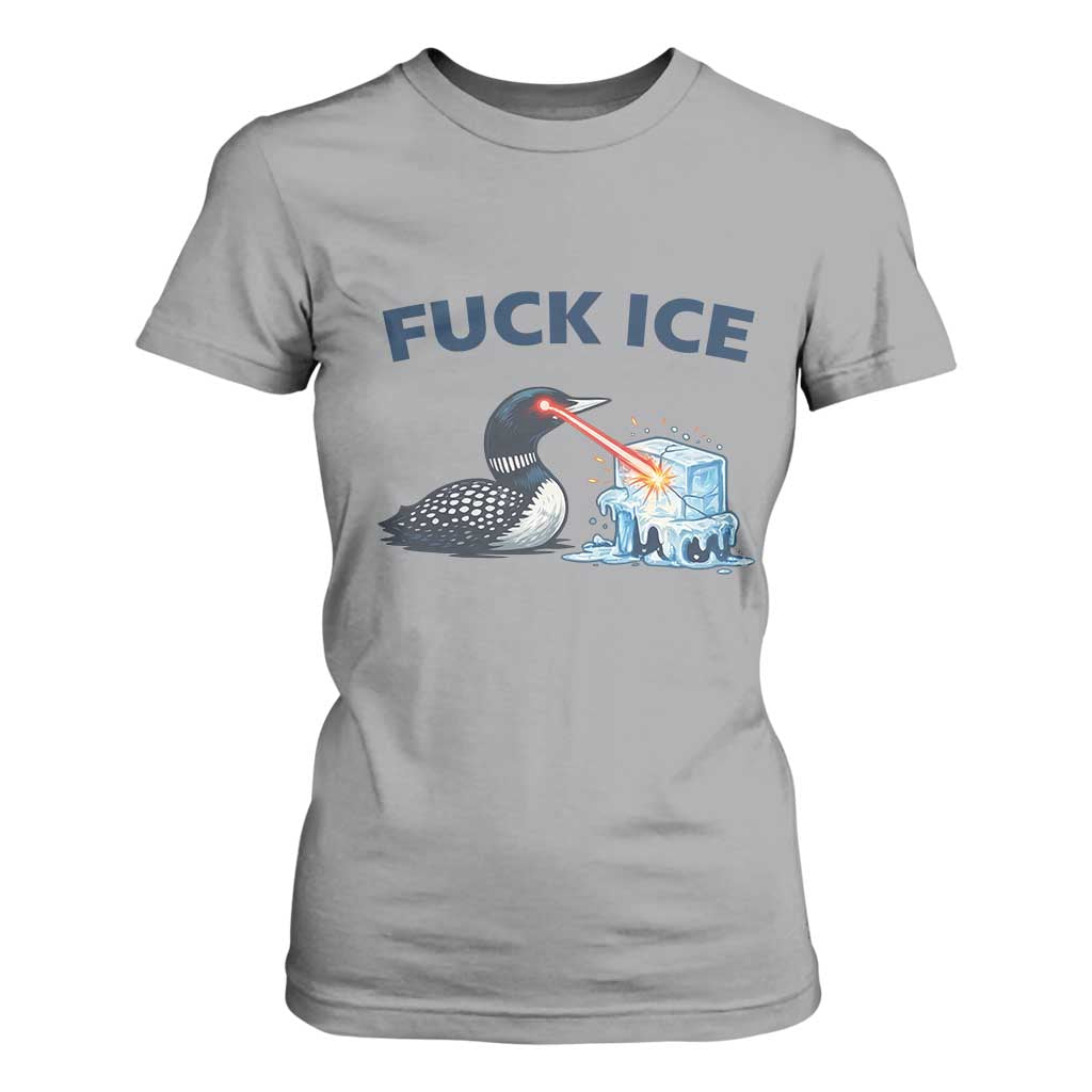 Minnesota Anti ICE Immigration Protest Ladies T Shirt For Women Fuck Ice TS14 Sport Gray Print Your Wear
