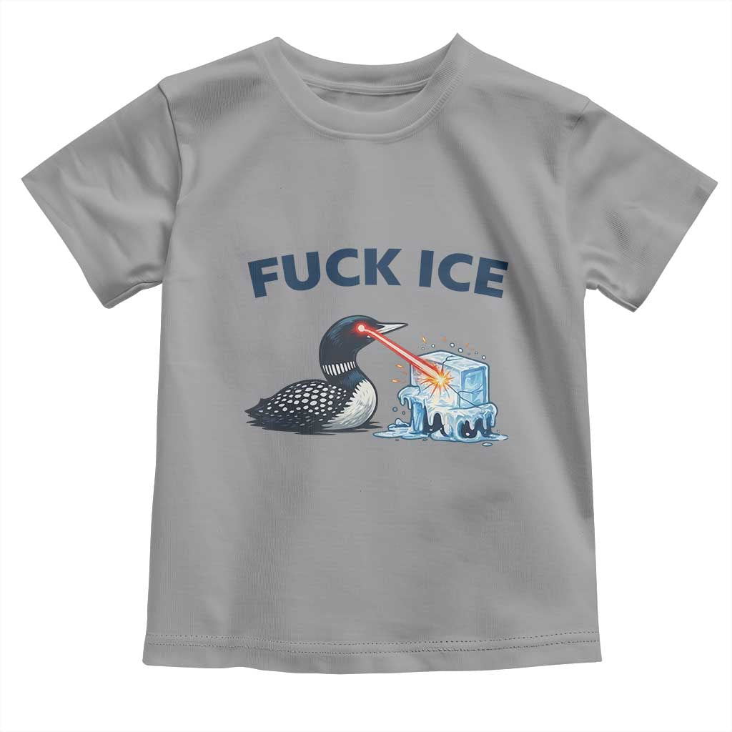 Minnesota Anti ICE Immigration Protest Ladies Toddler T Shirt Fuck Ice TS14 Sport Gray Print Your Wear