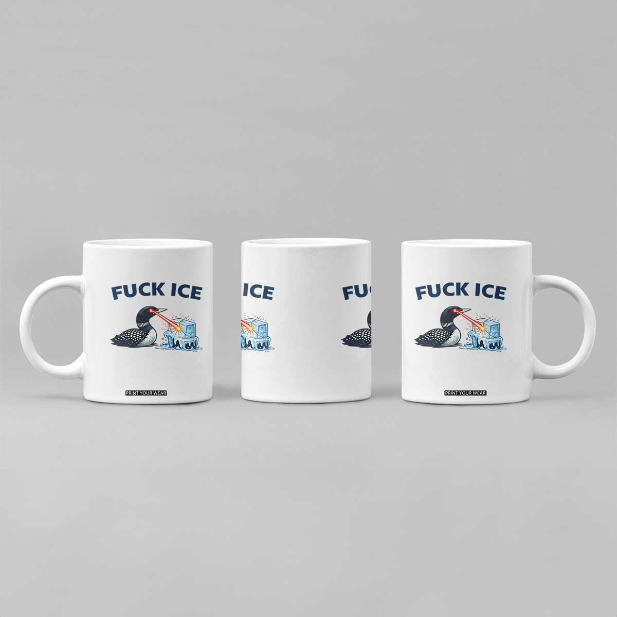 Minnesota Anti ICE Immigration Protest Ladies Coffee Mug Fuck Ice TS14 Print Your Wear